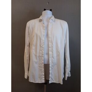 Mens Armani Exchange White Button Down Dress Shirt large